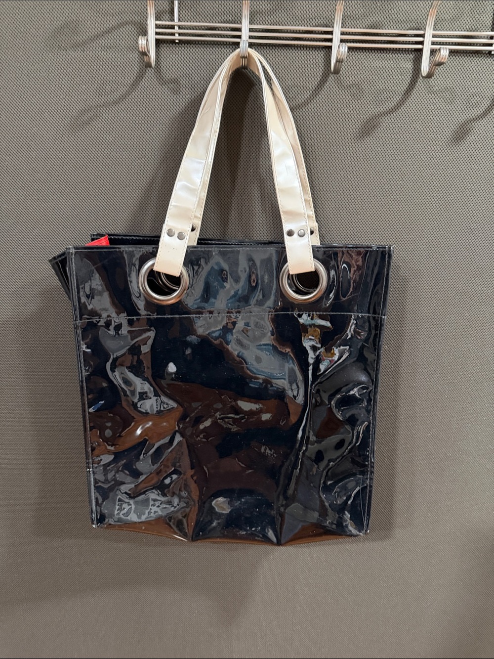 Crate and Barrel patent tote bag